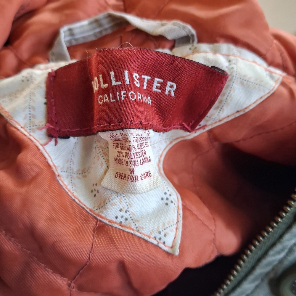 Hollister y2k utility coat indie whimsigoth bella swan vintage military 2000 fur - Picture 6 of 9